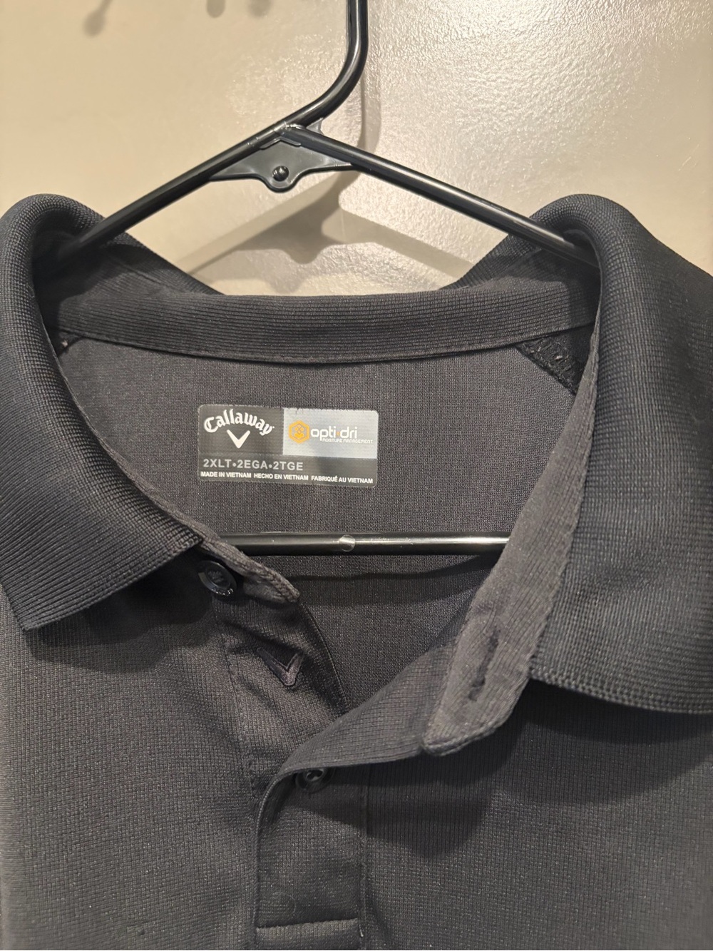 Callaway Black Performance Polo Shirt